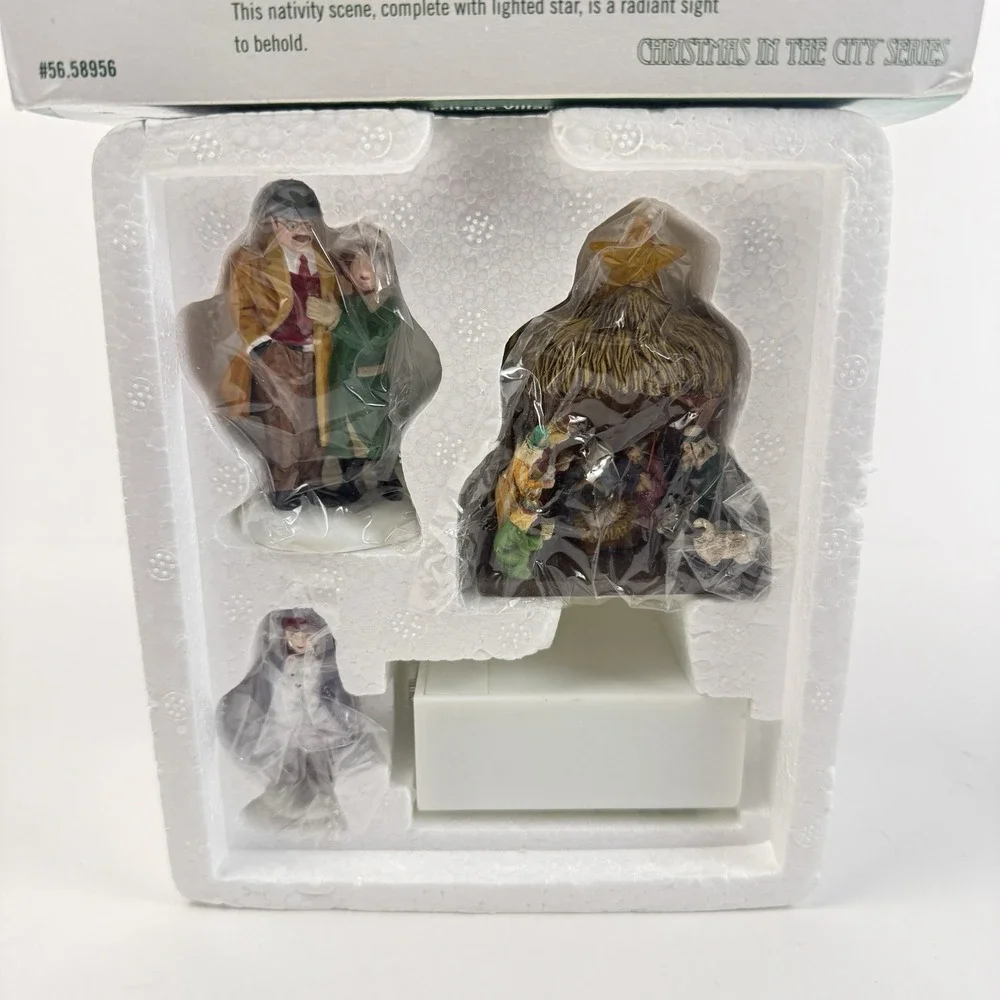 Dept 56 Christmas In The City Visiting The Nativity Set of 3 Battery Light 58956